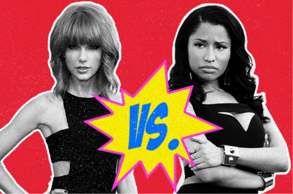Photo of Taylor Swift versus Nicki Minaj